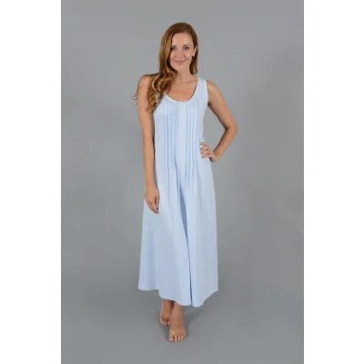 Classic Pleated Long Tank Gown