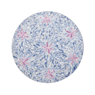 Flora Placemat in Lilac & Periwinkle