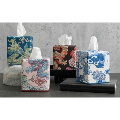 Matouk Magic Mountain Tissue Box Cover