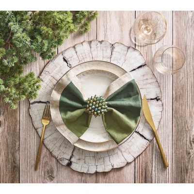 Dip Dye Olive Napkins