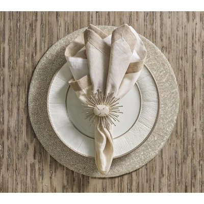 Dip Dye Silver Napkins