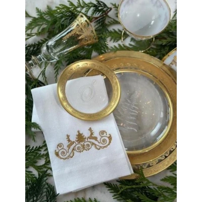 Viennese Christmas Linen Towel