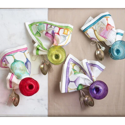 Cin Cin Dinner Napkins Linen