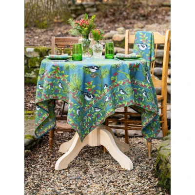 Chickadee in Winter Blue