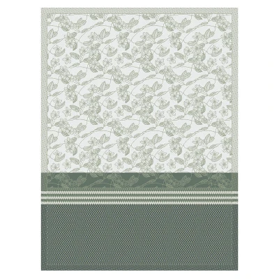 Essentiel Gravure Tea Towel Green