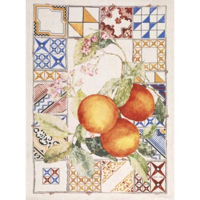 Azulejos Arancio Kitchen Towel