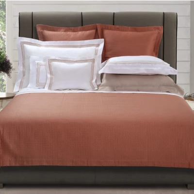 San Remo Piquet Coverlet Scalloped