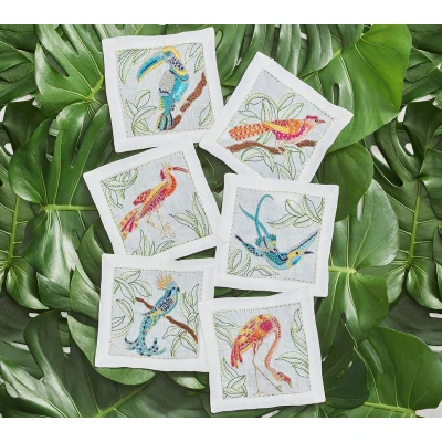 Birds of Paradise Cocktail Napkins