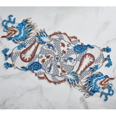 Orient Runner in White & Multi