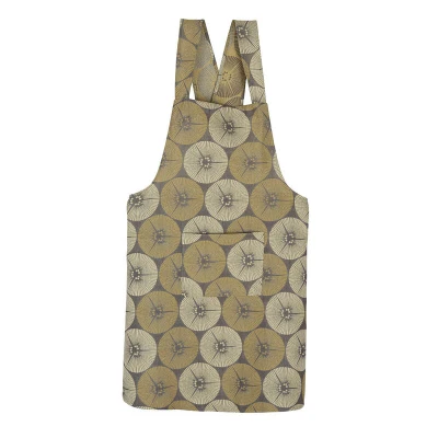 Yukata Japanese Apron Beige