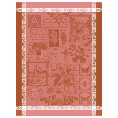 Herbier Tea Towel Pink