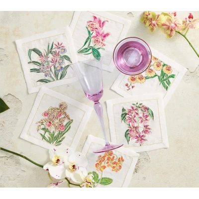 Orchid Cocktail Napkins