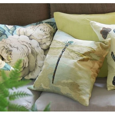 Dragonfly Over Clouds Pillow