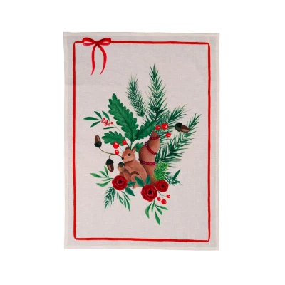 Nutnook Red Kitchen Towel