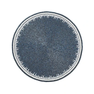 Enamor Placemat in Navy & White