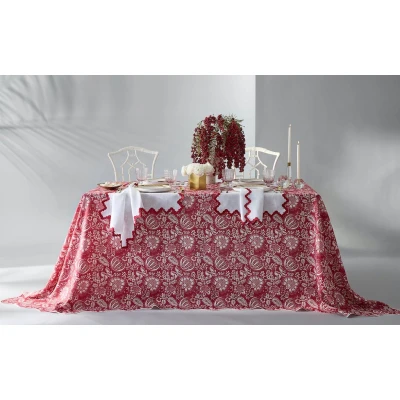 Matouk Granada Table Linens Scarlet