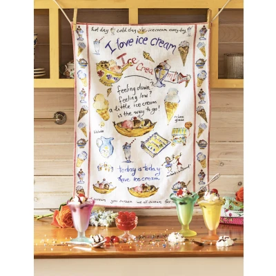 Ice Cream Tea Towel