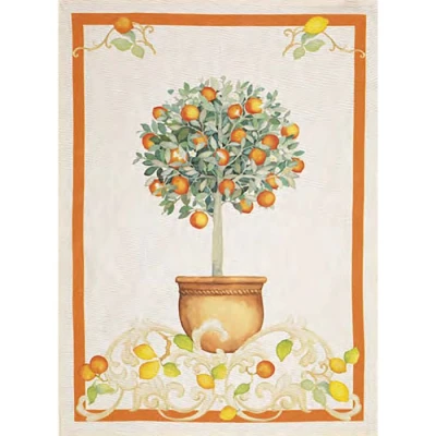 Sorrento Arancio Kitchen Towel