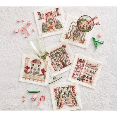 Holiday Paws Cocktail Napkin