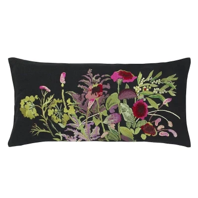 Indian Sunflower Graphite Deco Pillow Retired Pattern