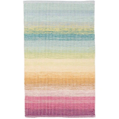 Watercolor Horizon Handwoven Cotton Rug