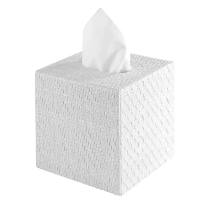 Wicker White Bath Accessories