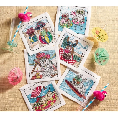 Bow Meow Cocktail Napkins