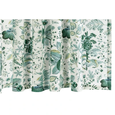 Matouk Pomegranate Linen Shower Curtain Emerald