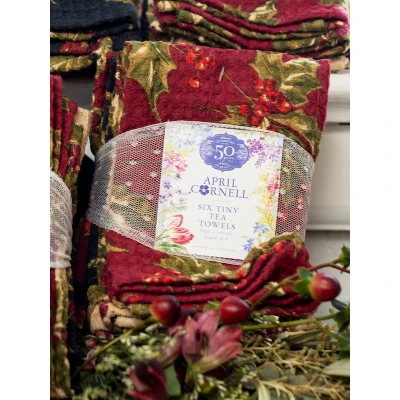 Winterberry Patchwork Tiny Tea Towel Bundle
