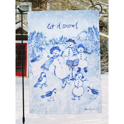 Let It Snow Garden Flag