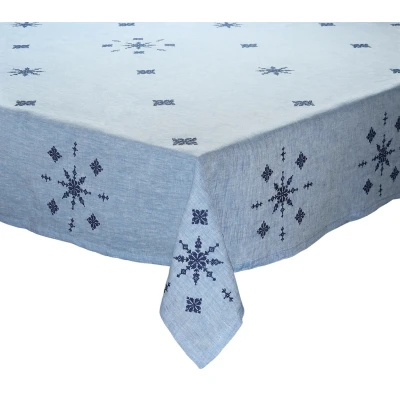 Fez Tablecloth in Periwinkle & Navy