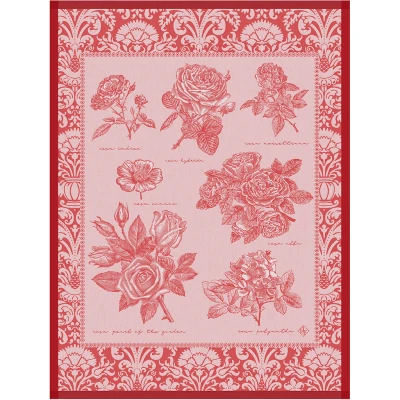 Jardin de Roses Baiser Tea Towel