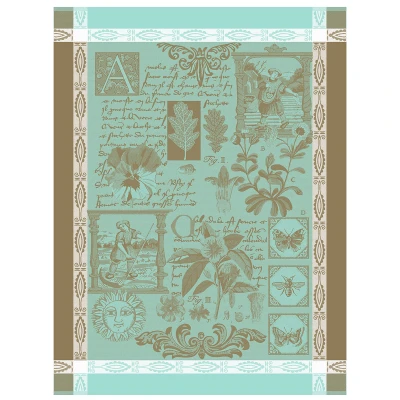 Herbier Tea Towel Blue