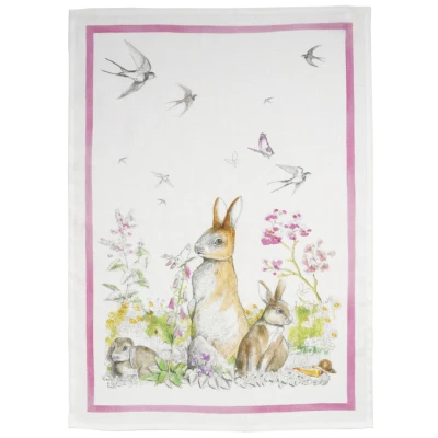 Remi Pink Kitchen Towel